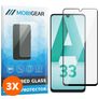 Mobigear Premium Samsung Galaxy A33 Verre trempé Protection d'écran - Compatible Coque - Noir (Lot de 3)