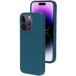 Mobiparts Coque iPhone 14 Pro Coque arrière en Silicone - Blueberry Blue Mobiparts Coque iPhone 14 Pro Coque arrière en Silicone - Blueberry Blue