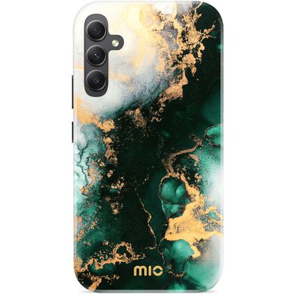 MIO Coque Samsung Galaxy A34 MagSafe Coque arrière Rigide - Green Marble