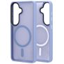 Mobiparts Hardcover Coque Samsung Galaxy S26 MagSafe Coque arrière Rigide - Satin Ligth Blue