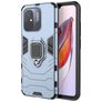 Mobigear Armor Ring Coque Xiaomi Redmi 12C Coque arrière Rigide Anti-Chocs avec Anneau-Support - Bleu Marin