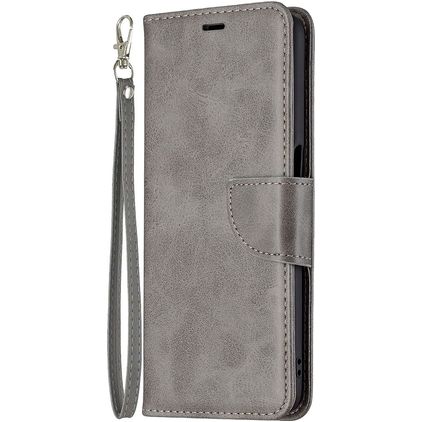 Mobigear Excellent Housse Realme 8 5G Etui Porte-Monnaie - Gris