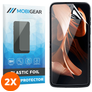 Mobigear Motorola Razr 40 Ultra Verre trempé Protection d'écran - Compatible Coque - Noir (Lot de 2)