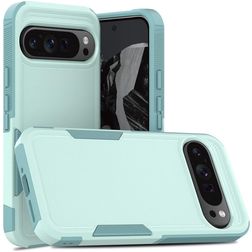 Mobigear Heavy Armor Coque Google Pixel 9 Pro XL Coque arrière Rigide Anti-Chocs - Vert