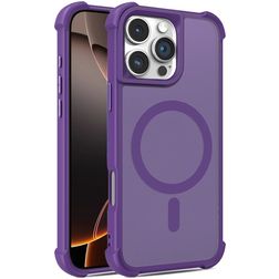 Mobigear Armor Shield Coque iPhone 16 Pro MagSafe Coque arrière Rigide - Violet