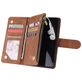 Mobigear Zipper Housse Huawei P40 Etui Porte-Monnaie - Marron