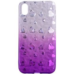 Mobigear Design iPhone XS Max TPU souple Coque arrière - Violet