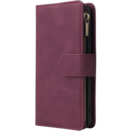 Mobigear Zipper Housse Huawei P40 Etui Porte-Monnaie - Rouge