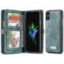 Caseme 008 Housse iPhone X Etui avec Coque Détachable Porte-Monnaie - Bleu