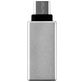 Mobigear Alu - Adaptateur USB-C vers USB-A - Argent