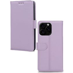Mobilize Premium Gelly Housse iPhone 16 Pro Etui Porte-Monnaie - Violet
