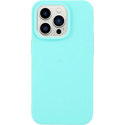 Mobigear Colors Coque iPhone 14 Pro Max Coque arrière en TPU Souple - Bleu
