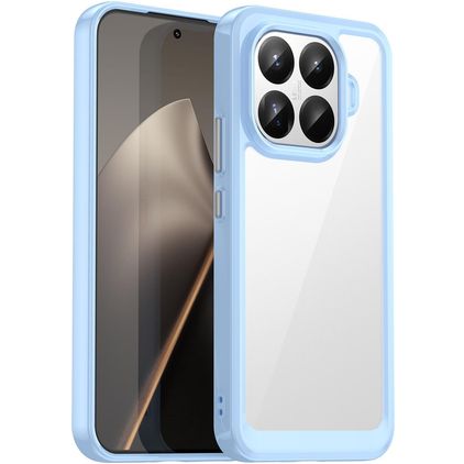 Mobigear Crystal Coque Xiaomi 15T Pro Coque arrière Rigide - Bleu