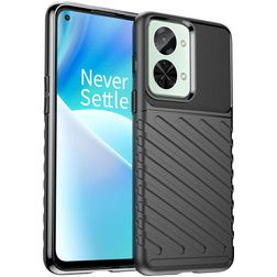 Mobigear Groove Coque OnePlus Nord 2T 5G Coque arrière en TPU Souple - Noir
