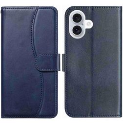 Mobigear S Line Housse iPhone 17 Etui Porte-Monnaie - Bleu Marin