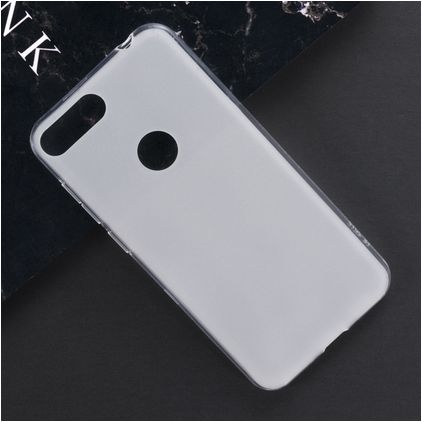 Mobigear Colors Coque Alcatel 1S (2019) Coque arrière en TPU Souple - Blanc
