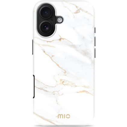MIO iPhone 17 MagSafe Plastique rigide Coque arrière - White Marble