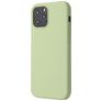 Mobigear Rubber Touch Coque iPhone 12 Mini Coque arrière en Silicone - Vert pastel
