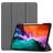 Mobigear Tri-Fold Gel iPad Pro 12,9 pouces (2022) TPU / Similicuir Étui + Porte-stylet - Gris