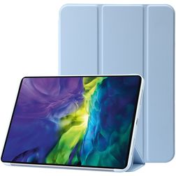 Mobigear Tri-Fold Gel Coque iPad 11 (2025) Etui en TPU,Similicuir - Bleu
