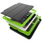 Mobigear Tri-Fold Folio Coque iPad 6 (2018) Etui - Noir / Vert