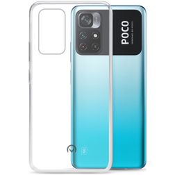 Mobilize Gelly Coque Transparente POCO M4 Pro 5G Coque arrière en TPU Souple - Transparent