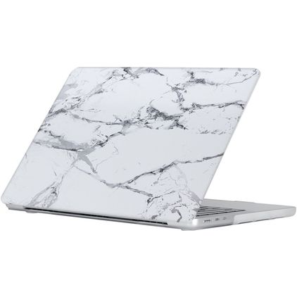 Mobigear Marble MacBook Air 15 Pouces (2023-2026) Coque - Blanc - Model A2941 / A3114 / A3241 / A3448