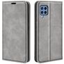 Mobigear Retro Slim Housse Samsung Galaxy M22 Etui Porte-Monnaie - Gris