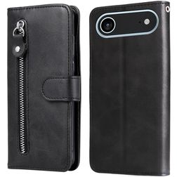Mobigear Zipper iPhone Air Étui Portefeuille - Noir