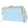 Antonio Fonzo Crossbody Clutch Snap Sac téléphone - Large - Bleu