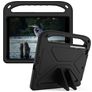 Mobigear AeroArmor Coque iPad 8 (2020) Coque de tablette pour enfants avec Poignée Enfants en EVA + Porte-crayon - Noir