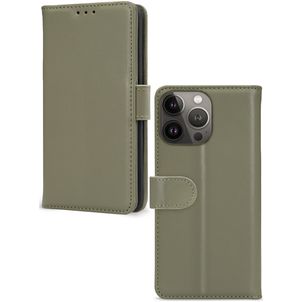 Mobilize Premium Gelly Wallet Housse iPhone 13 Pro Etui Porte-Monnaie - Vert