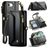 CaseMe C36 Housse iPhone 16e Etui Porte-Monnaie - Noir