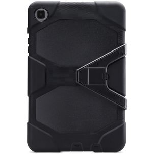 Xccess Survivor Essential Coque Samsung Galaxy Tab A7 Lite Coque arrière en Plastique rigide,Silicone + Support Amovible - Noir