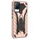 Mobigear Armor Stand Vivo V21 Plastique rigide Coque arrière Antichoc avec béquille - Rose doré