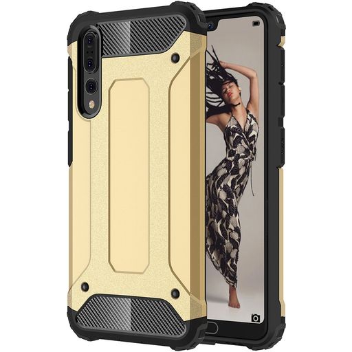 Mobigear Outdoor Coque Huawei P20 Pro Coque arrière Rigide Anti-Chocs - Or