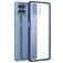 Mobigear Shockproof Samsung Galaxy M53 Plastique rigide Coque arrière - Transparent / Bleu