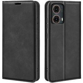 Mobigear Retro Slim Housse Motorola Moto G85 Etui Porte-Monnaie - Noir