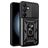 Mobigear Armor Ring Cam Slide Samsung Galaxy S24 FE Plastique rigide Coque arrière Antichoc avec bague de maintien et cache caméra coulissant - Noir