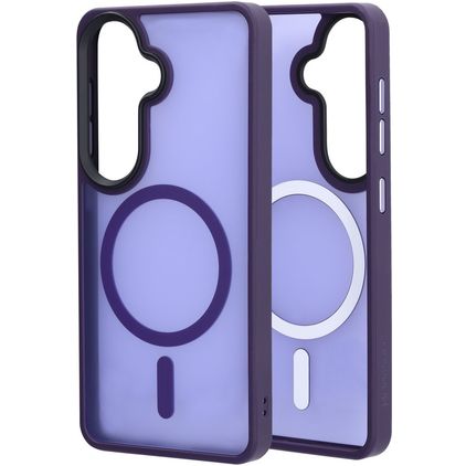 Mobiparts Hardcover Coque Samsung Galaxy S26 MagSafe Coque arrière Rigide - Satin Purple