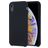 Mobigear Rubber Touch Coque iPhone XR Coque arrière en Silicone - Noir