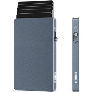 Valenta Cardprotector - Porte Cartes en en Aluminium - 7 Cartes - Compatible MagSafe - Gris