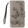 Mobigear Butterfly Housse Samsung Galaxy A8 (2018) Etui Porte-Monnaie - Gris