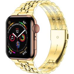 Mobigear Monaco Bracelet Acier Apple Watch Fermeture boucle déployante - 49/46/45/44 mm - Or