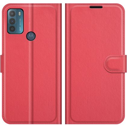 Mobigear Classic Motorola Moto G50 Étui Portefeuille - Rouge