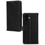 Mobilize Wallet Housse iPhone 16 Etui en Cuir Véritable Porte-Monnaie - Noir