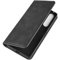 Mobigear Retro Slim Housse Sony Xperia 10 II Etui Porte-Monnaie - Noir
