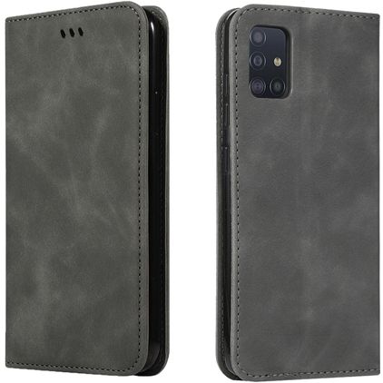 Mobigear Retro Slim Housse Samsung Galaxy A51 Etui - Gris