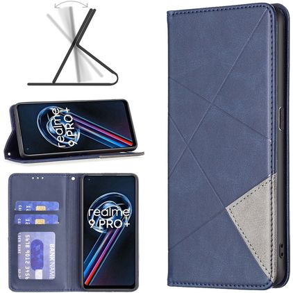 Mobigear Rhombus Slim Realme 9 Pro Plus Étui - Bleu
