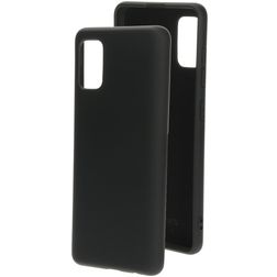 Mobiparts Coque Samsung Galaxy A41 Coque arrière en Silicone - Noir